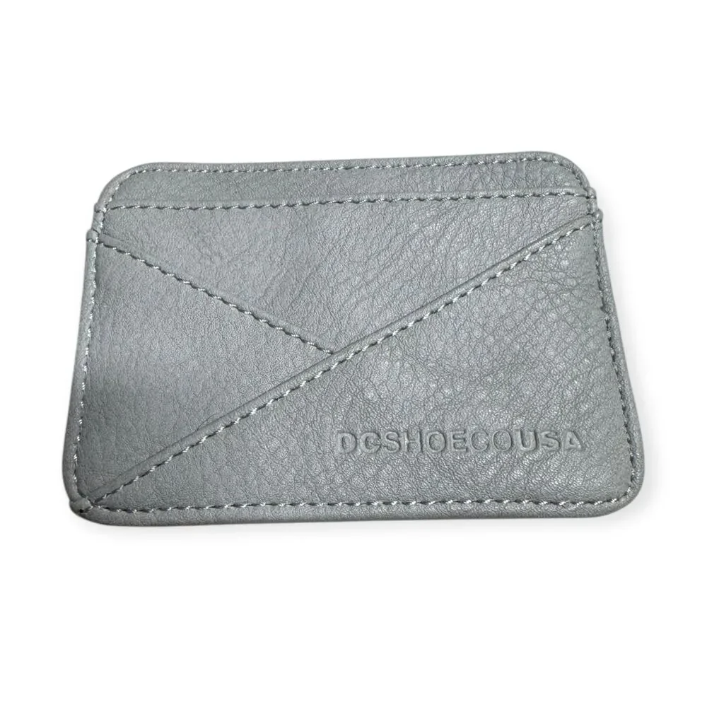 Dc Shoes Stacked Card Holder Light Blue Wallet Minimalist‎